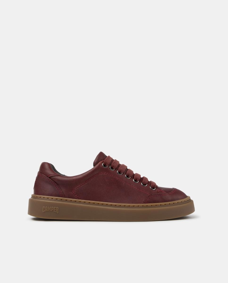 Imagen 0 de Zapatillas básicas de mujer de piel runner twentyfive Burdeos