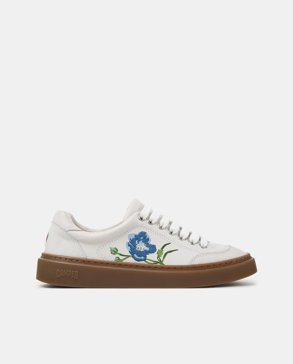 Imagen 0 de Zapatillas de piel de mujer runner twentyfive twins Blanco
