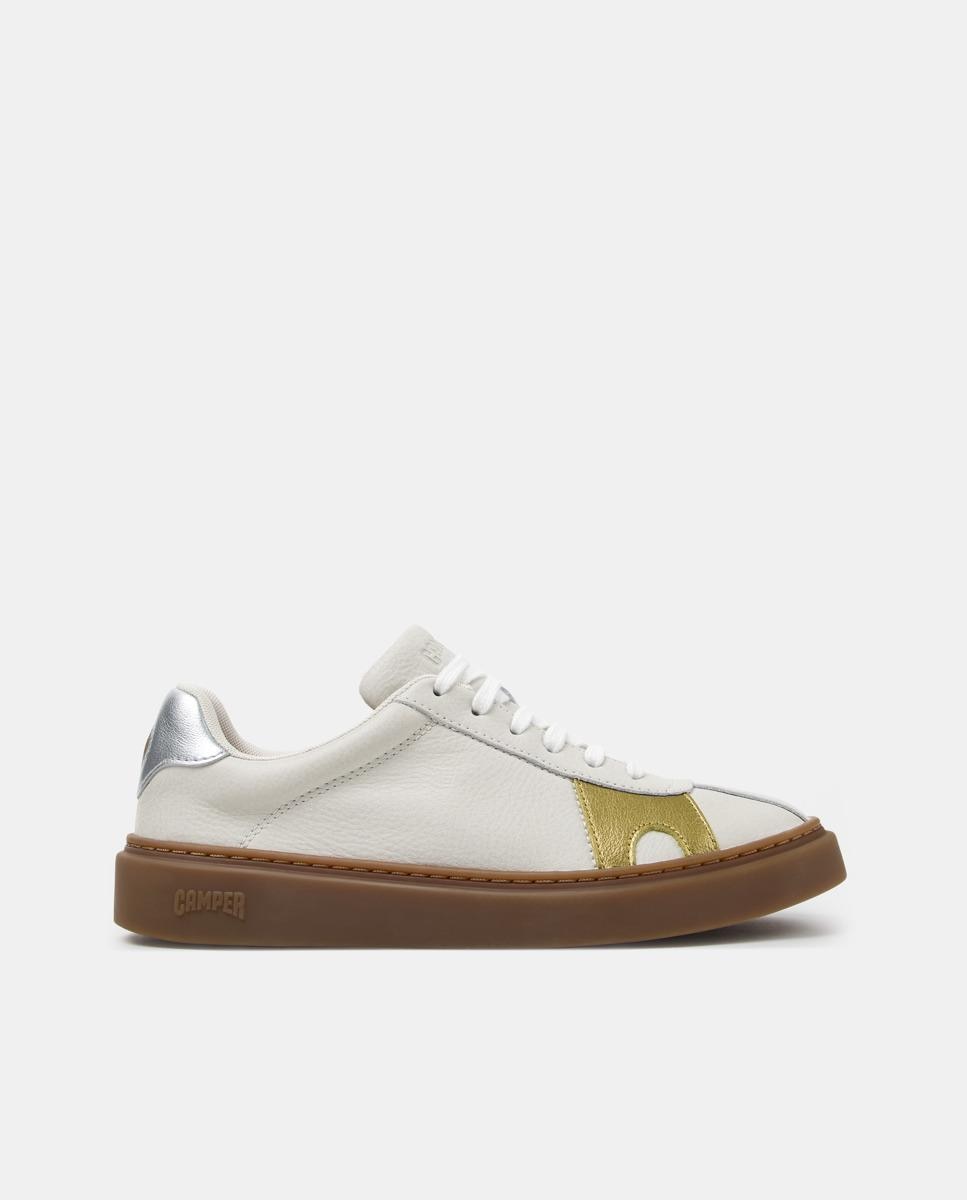 Imagen 0 de Zapatillas de piel de mujer runner twentyfive twins Blanco