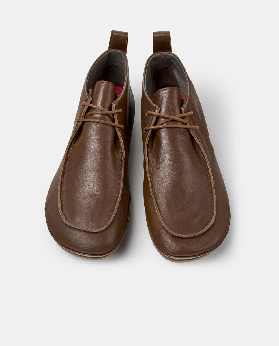 Botines de cordones de mujer de piel right nina - Camper - Marrón Marrón-2