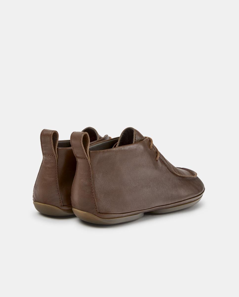 Botines de cordones de mujer de piel right nina - Camper - Marrón Marrón-4