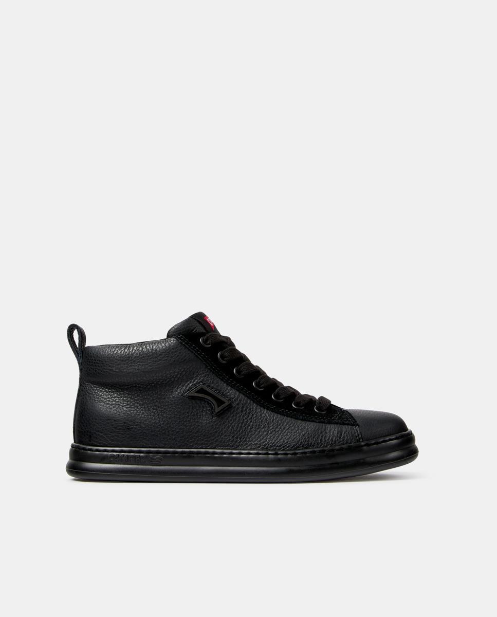 Zapatillas altas de piel de mujer runner four - Camper - Negro Negro-1
