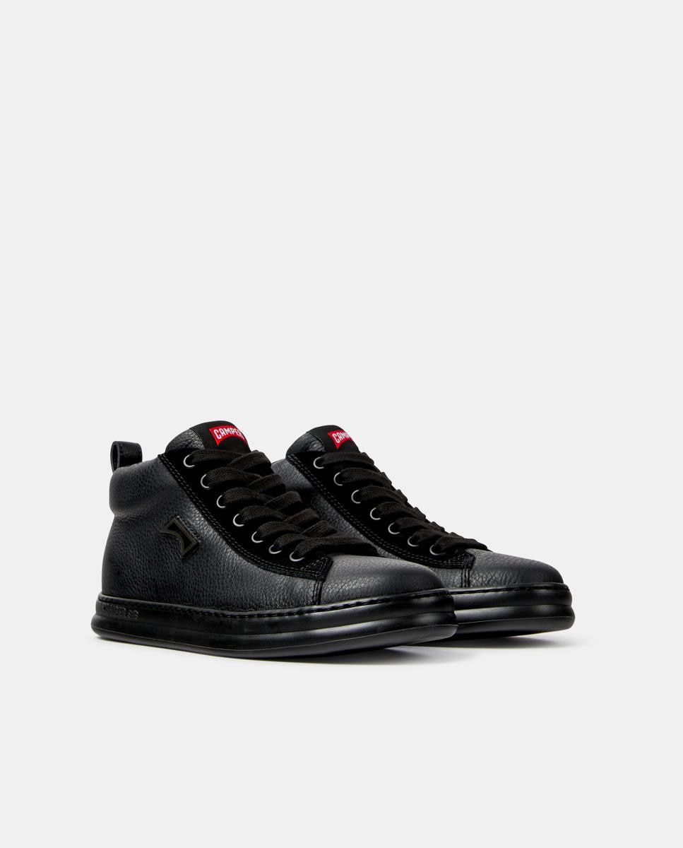 Zapatillas altas de piel de mujer runner four - Camper - Negro Negro-3