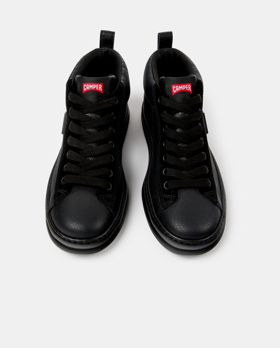 Zapatillas altas de piel de mujer runner four - Camper - Negro Negro-2