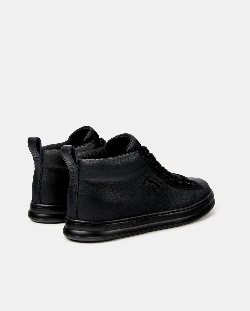 Zapatillas altas de piel de mujer runner four - Camper - Negro Negro-4