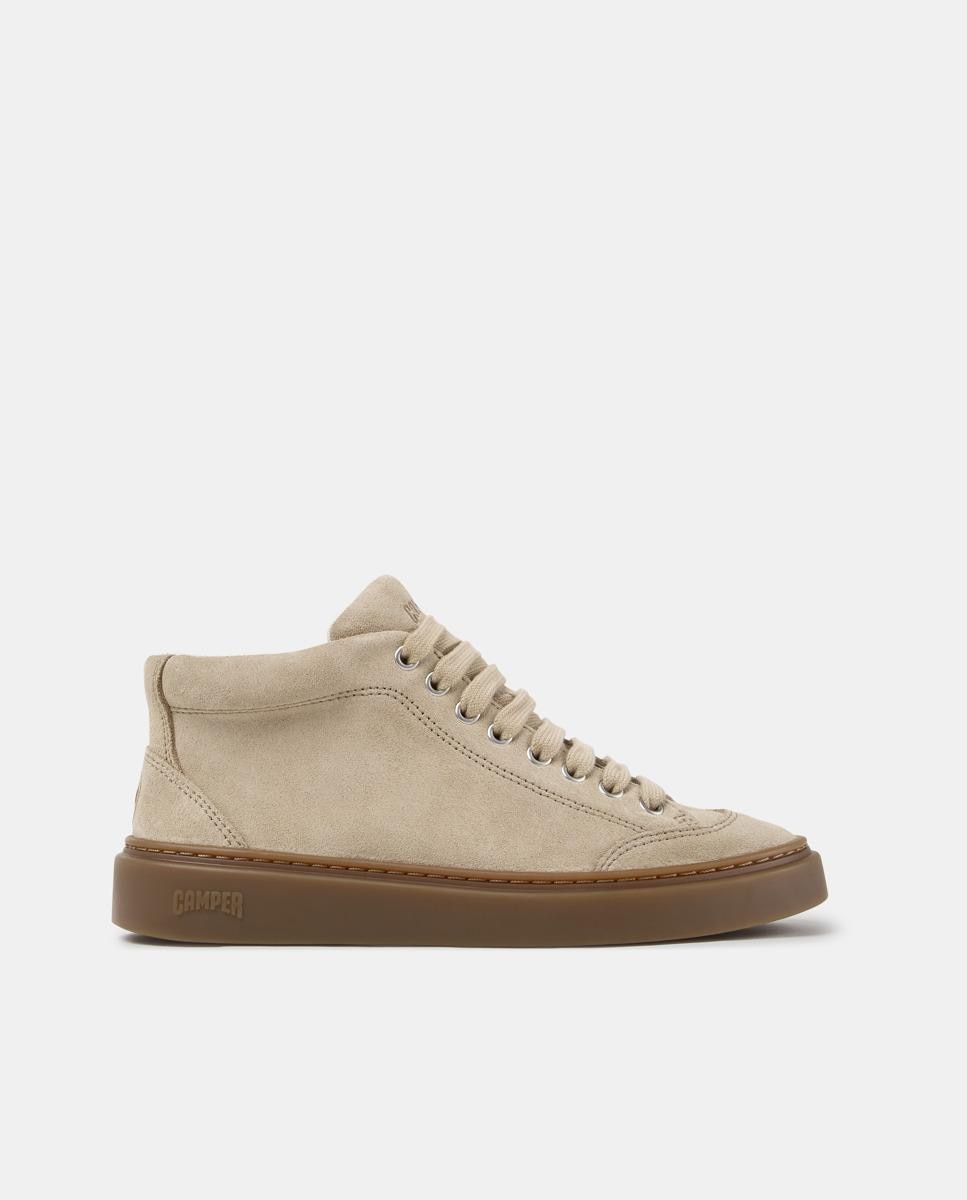 Zapatillas altas de piel de mujer runner twentyfive - Camper - Beige Beige-1