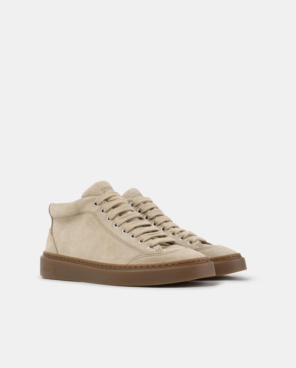Zapatillas altas de piel de mujer runner twentyfive - Camper - Beige Beige-2