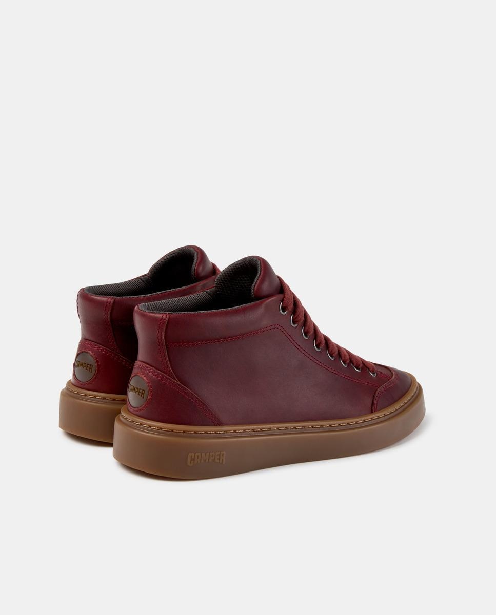 Zapatillas altas de piel de mujer runner twentyfive - Camper - Burdeos Burdeos-4