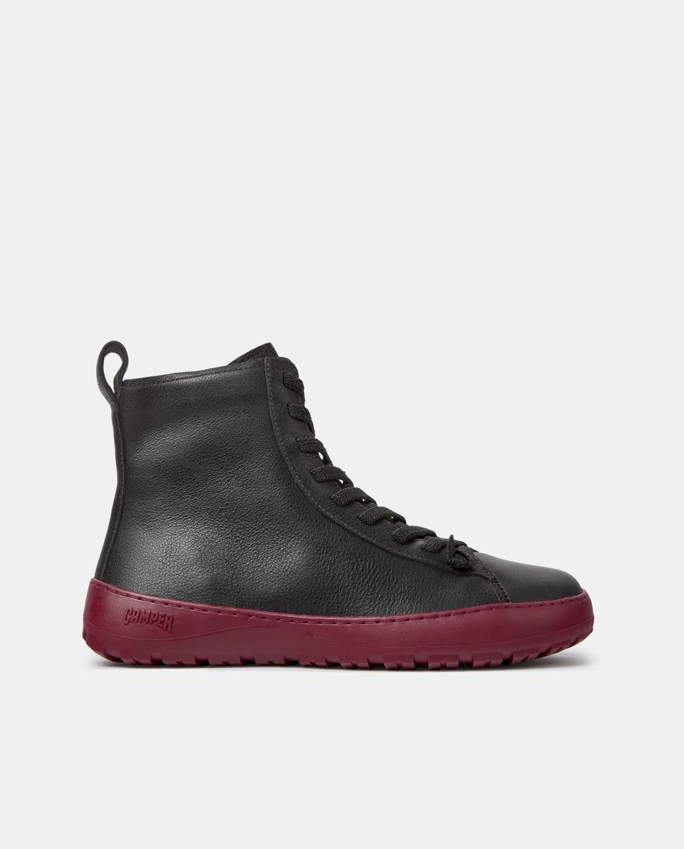 Imagen 0 de Botines de cordones de mujer de piel peu serra Gris