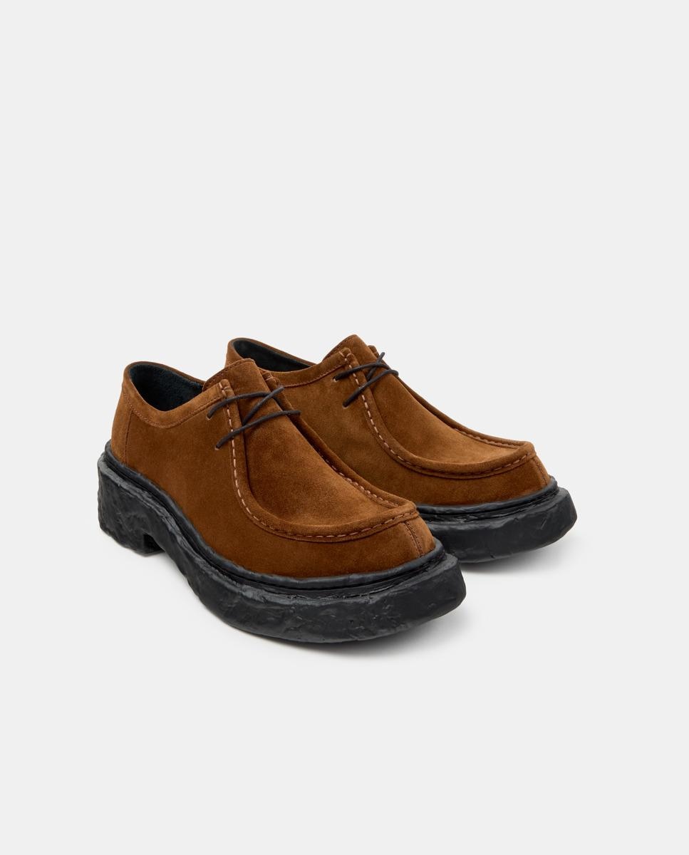 Zapatos de cordones unisex vamonos de piel - camperlab - Marrón Marrón-3