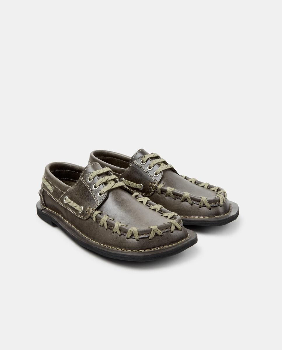Náuticos eki de piel - camperlab - Gris Gris-3