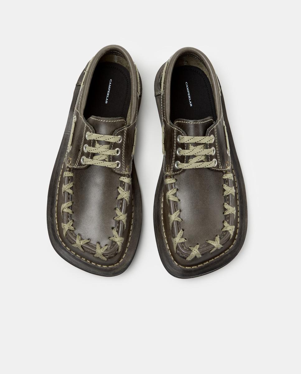 Náuticos eki de piel - camperlab - Gris Gris-2