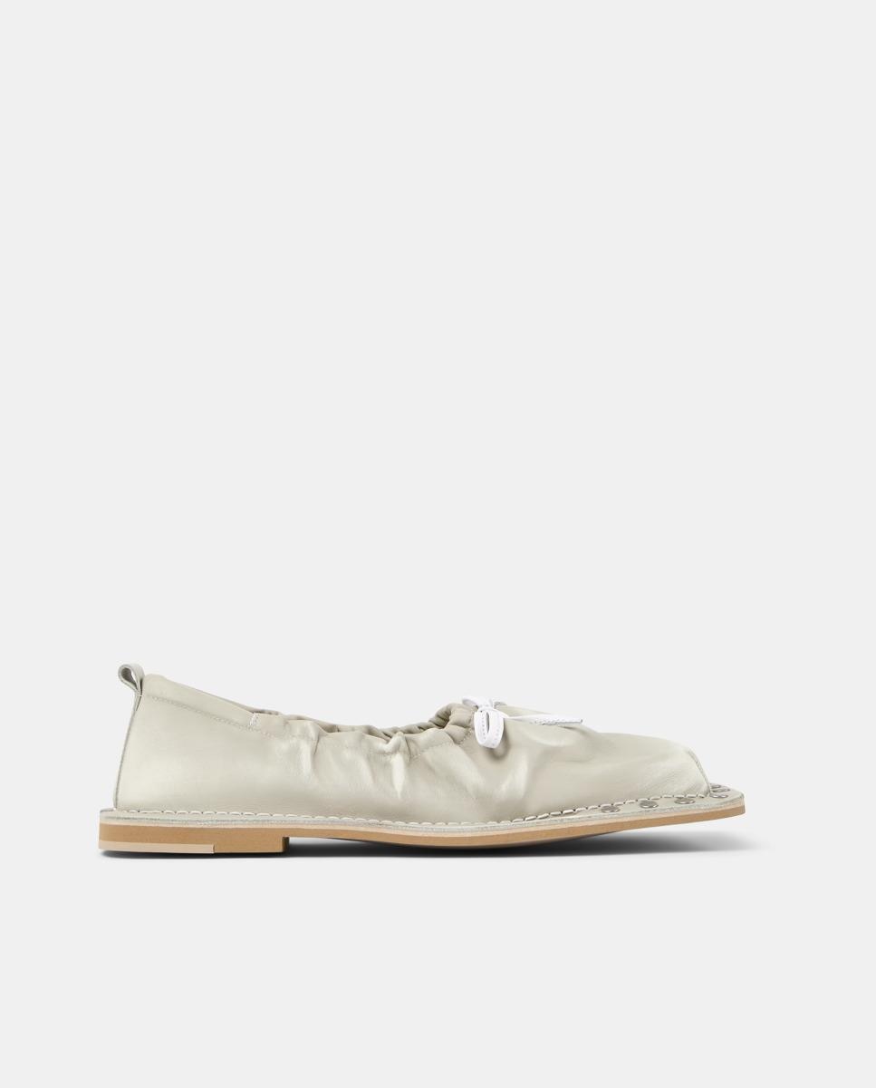 Bailarinas menosmal de piel - camperlab - Crema Crema-1