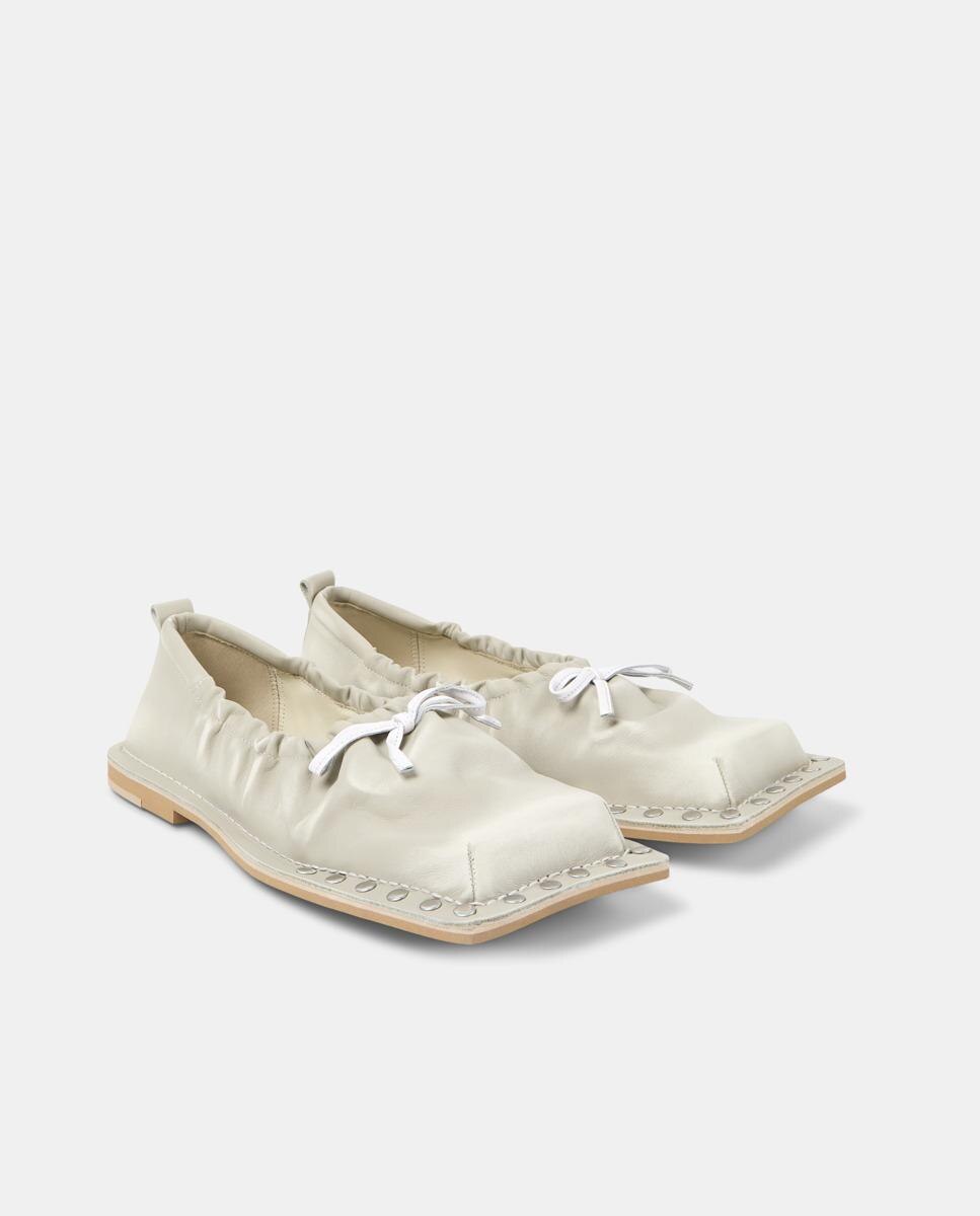 Bailarinas menosmal de piel - camperlab - Crema Crema-3