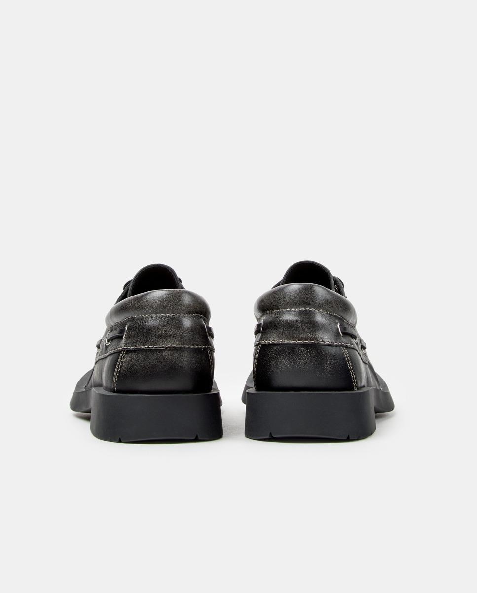 Náuticos de cordones 1978 de piel - camperlab - Negro Negro-4