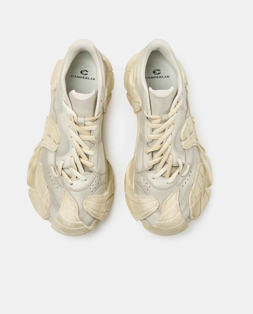 Zapatillas tormenta con materiales de origen natural - camperlab - Crema Crema-2