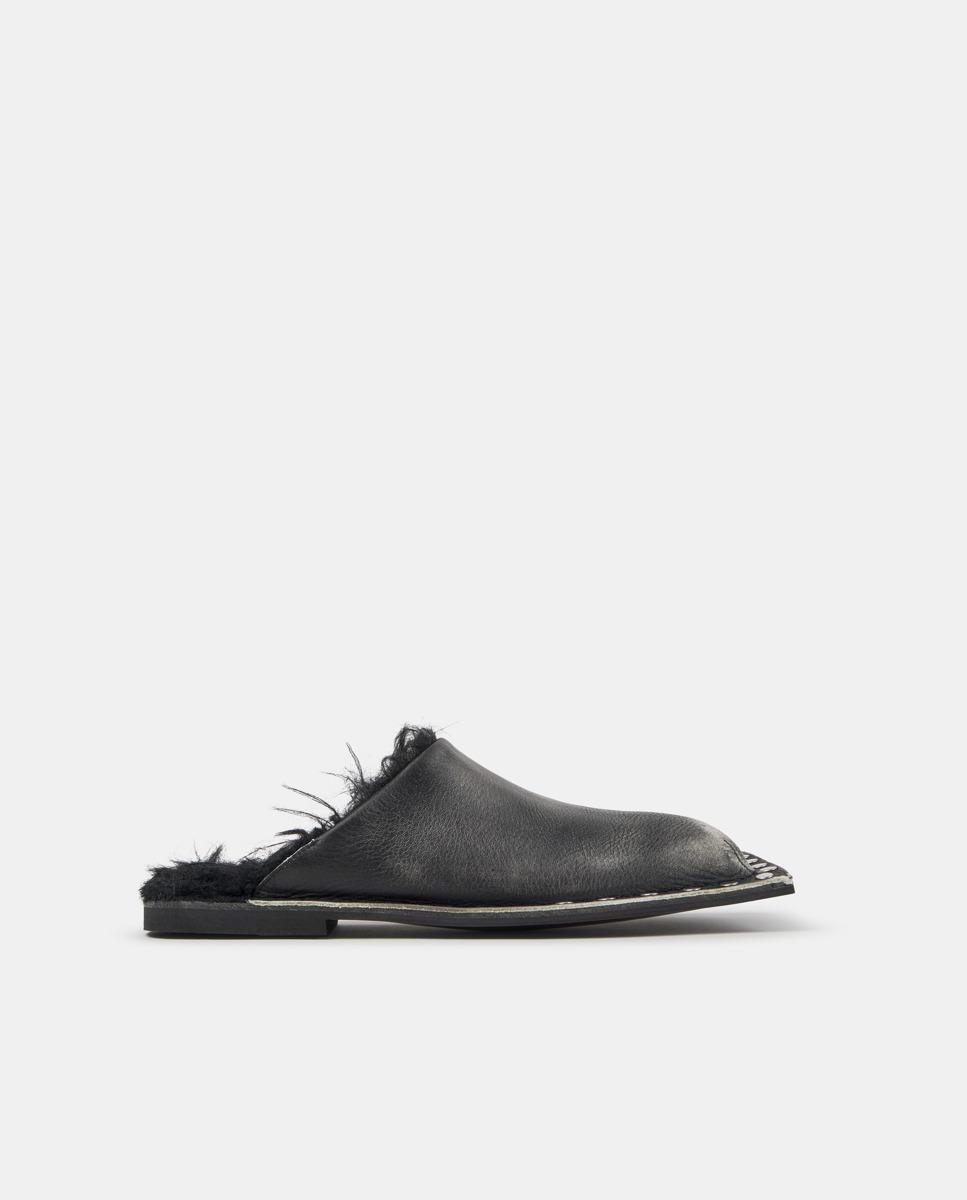 Mules unisex menosmal de piel - camperlab - Negro Negro-1