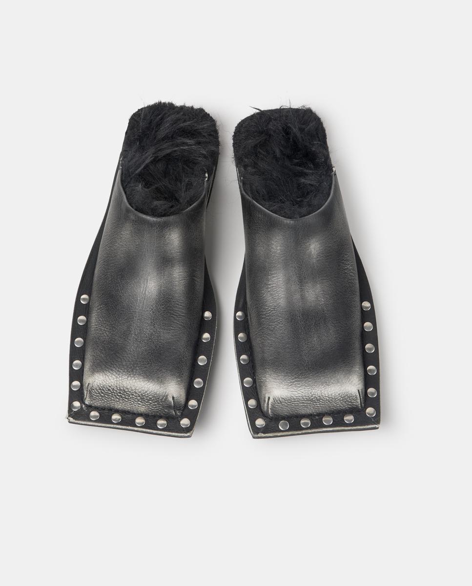 Mules unisex menosmal de piel - camperlab - Negro Negro-2