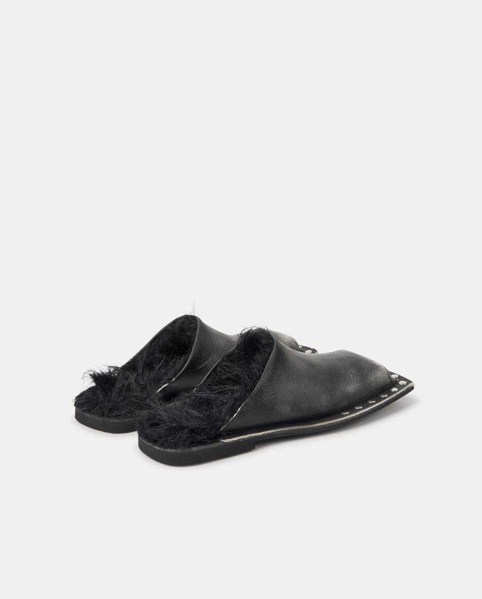 Mules unisex menosmal de piel - camperlab - Negro Negro-4
