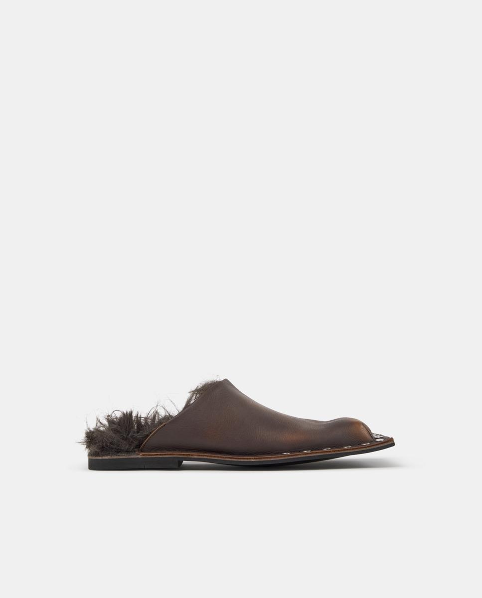 Mules unisex menosmal de piel - camperlab - Marrón Marrón-1