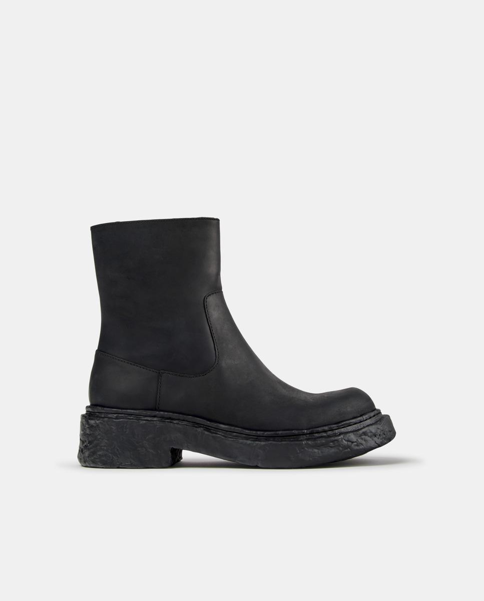 Botines con suela track vamonos de piel - camperlab - Negro Negro-1
