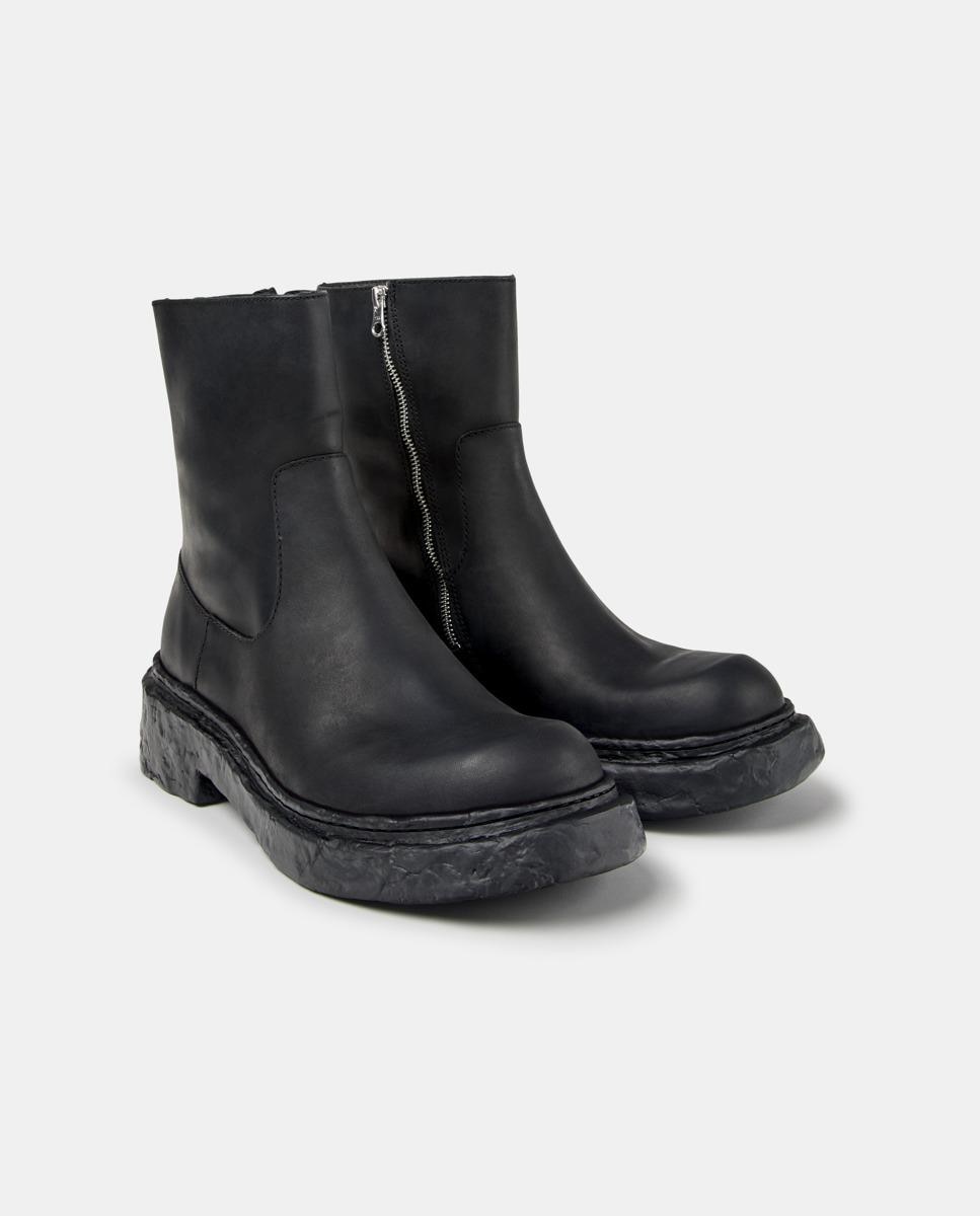 Botines con suela track vamonos de piel - camperlab - Negro Negro-3