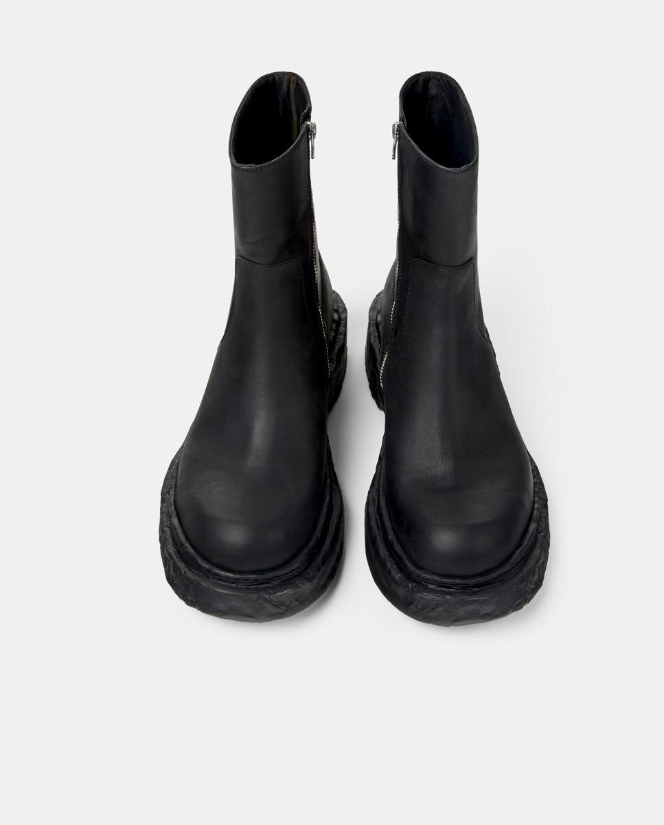 Botines con suela track vamonos de piel - camperlab - Negro Negro-2