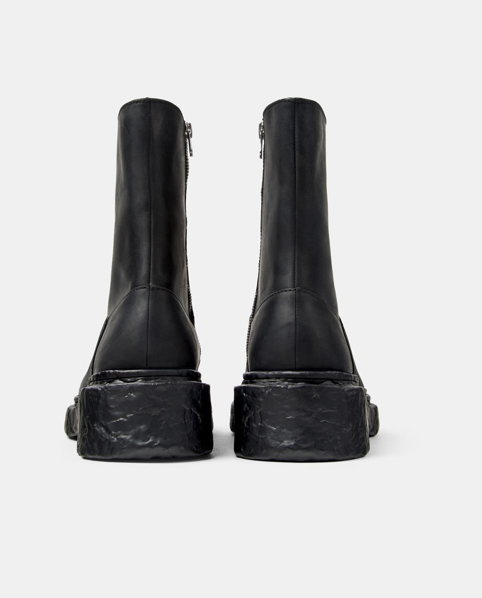 Botines con suela track vamonos de piel - camperlab - Negro Negro-4