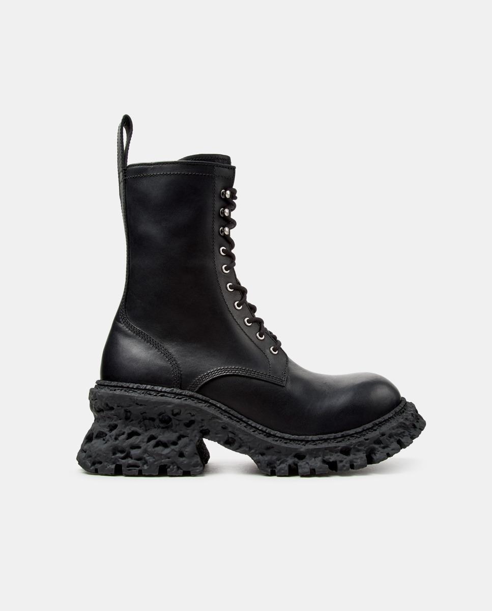Botas de cordones terroso de piel - camperlab - Negro Negro-1
