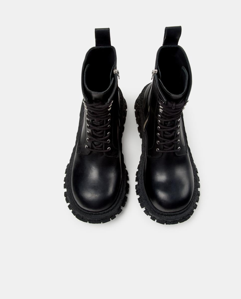 Botas de cordones terroso de piel - camperlab - Negro Negro-5