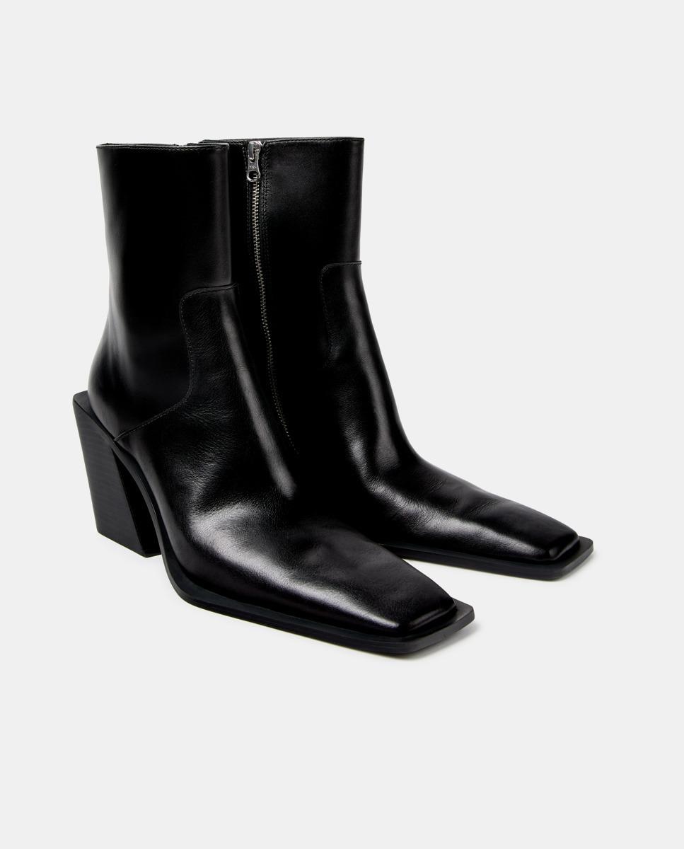 Botines estilo cowboy escandalo de piel - camperlab - Negro Negro-3