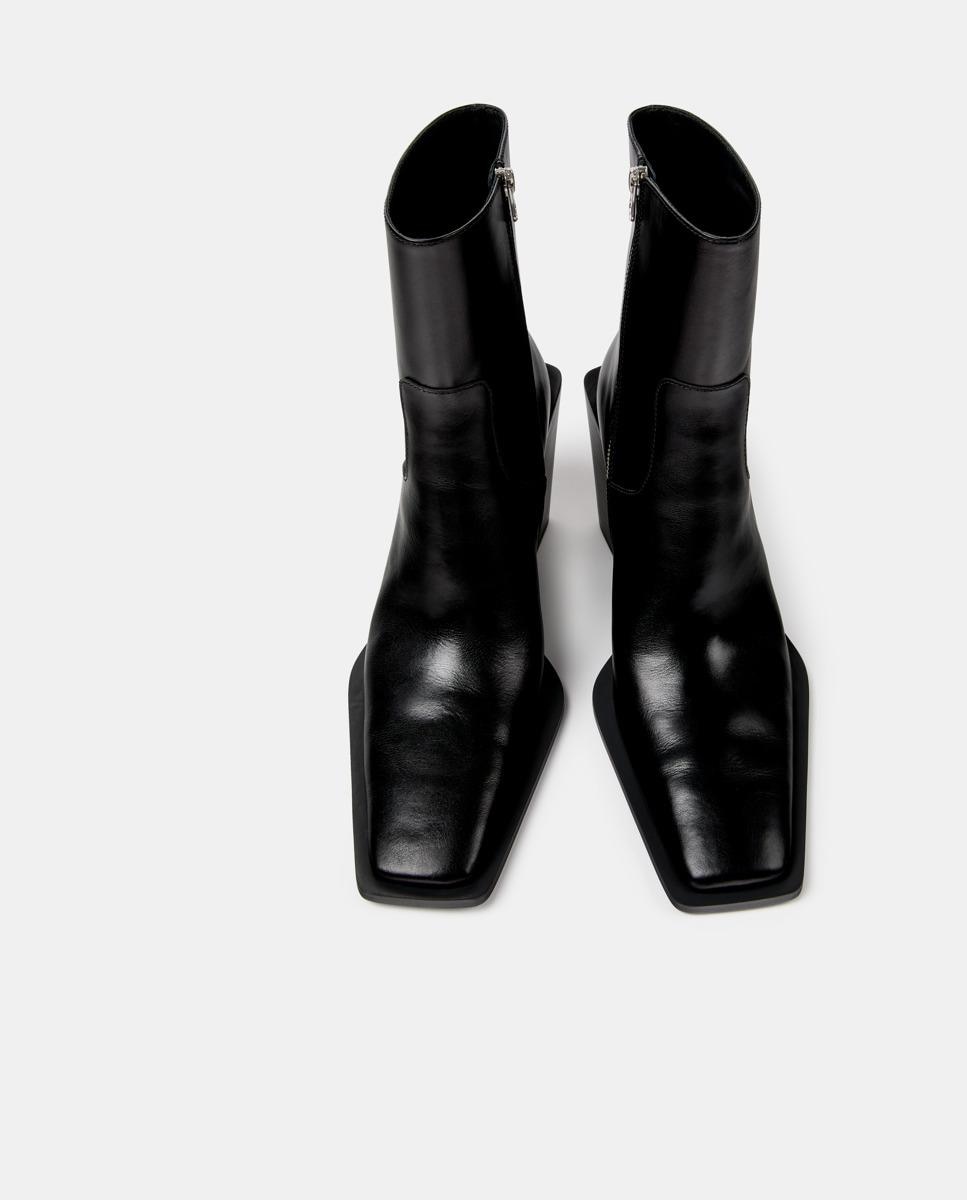 Botines estilo cowboy escandalo de piel - camperlab - Negro Negro-2