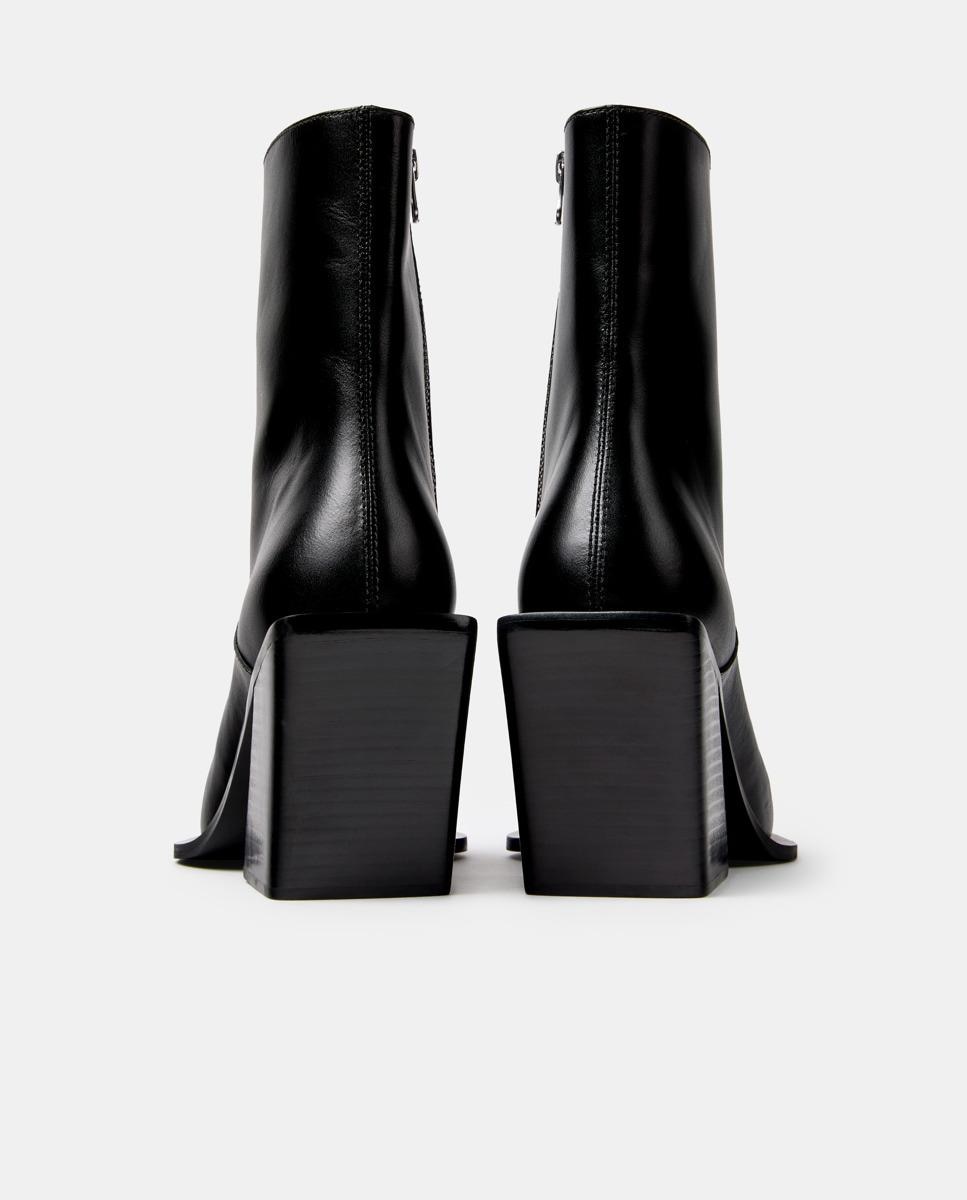 Botines estilo cowboy escandalo de piel - camperlab - Negro Negro-4