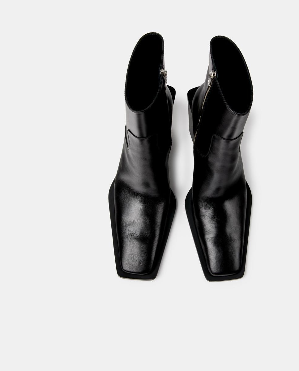 Botines estilo cowboy escandalo de piel - camperlab - Negro Negro-5