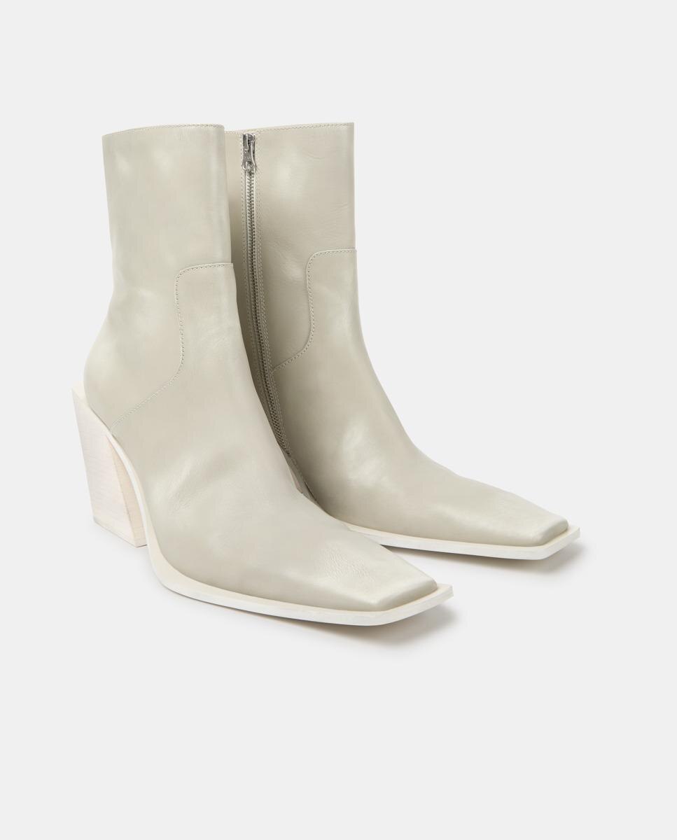 Botines estilo cowboy escandalo de piel - camperlab - Crema Crema-3