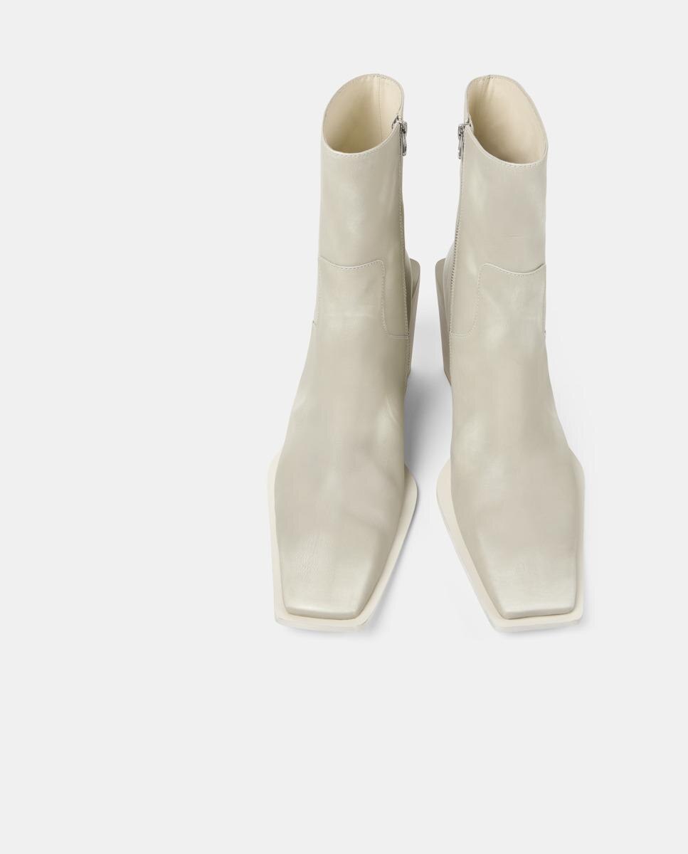Botines estilo cowboy escandalo de piel - camperlab - Crema Crema-2