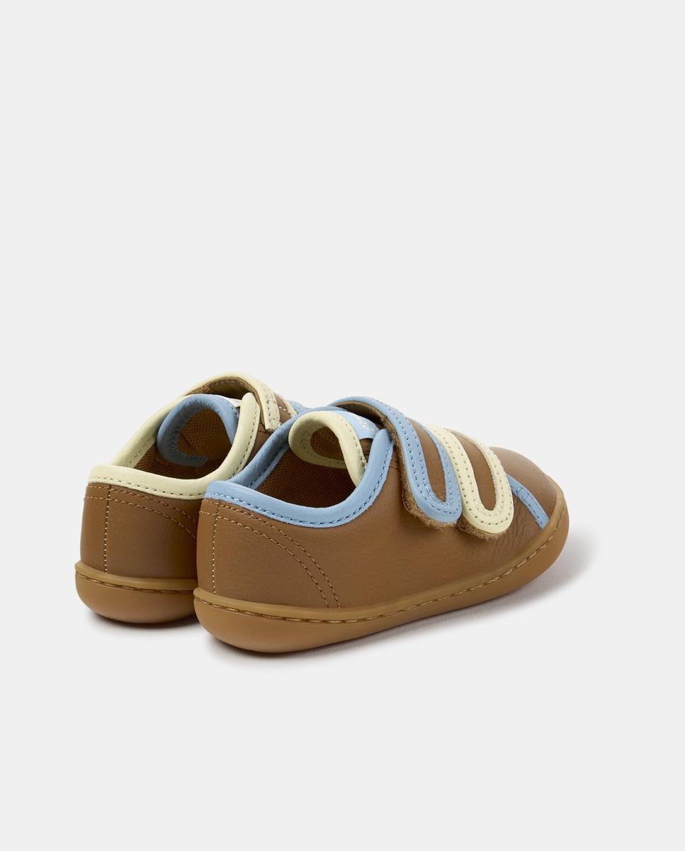 Zapatillas de piel de bebés peu cami twins - Camper - Marrón Marrón-4