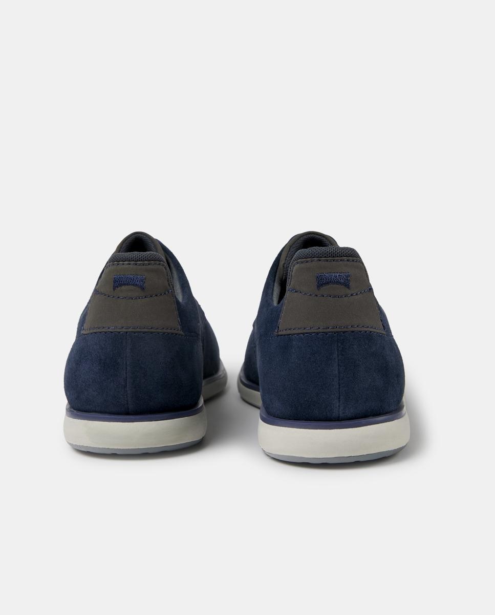 Zapatos de cordones de hombre smith de piel - Camper - Azul oscuro Azul oscuro-4