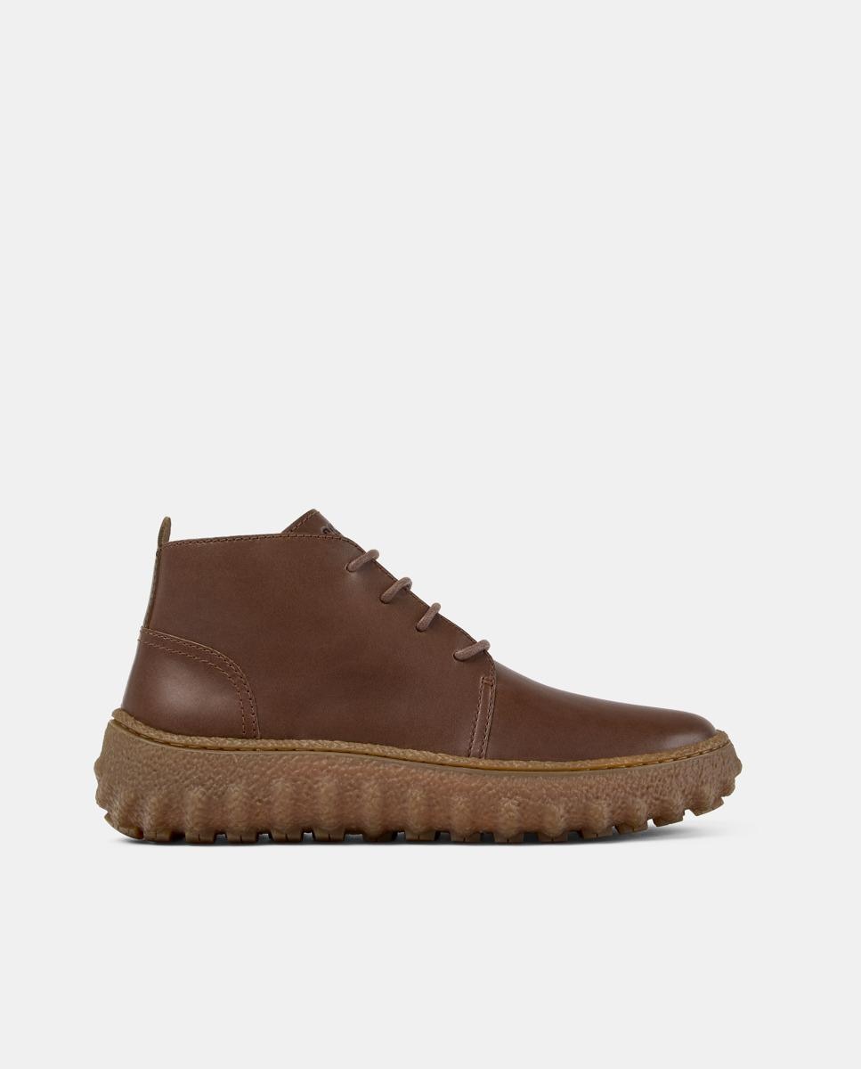 Botines de cordones de hombre ground - Camper - Marrón Marrón-1