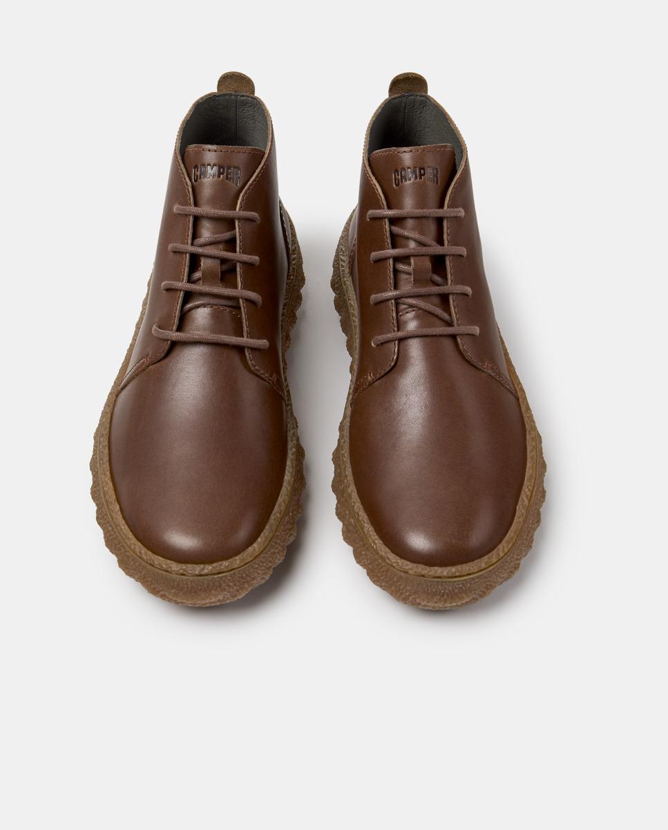 Botines de cordones de hombre ground - Camper - Marrón Marrón-2