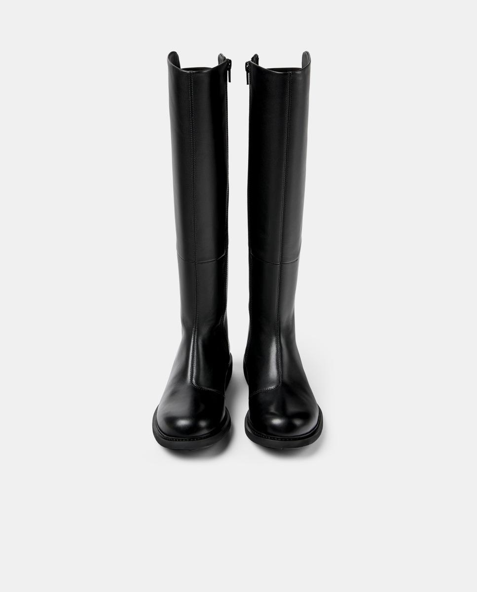Botas de mujer neuman de piel con elástico - Camper - Negro Negro-3