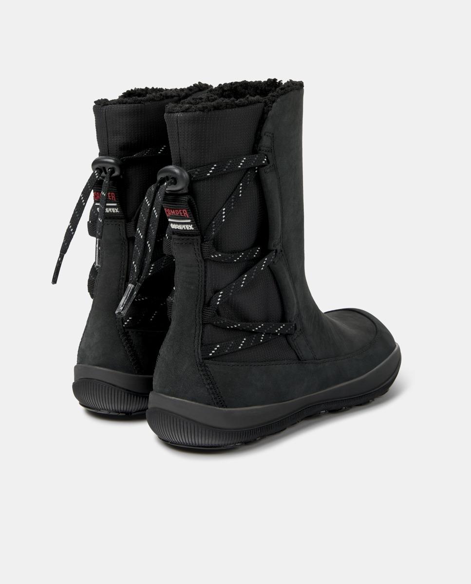 Botines de cordones de mujer de piel peu pista gm - Camper - Negro Negro-4