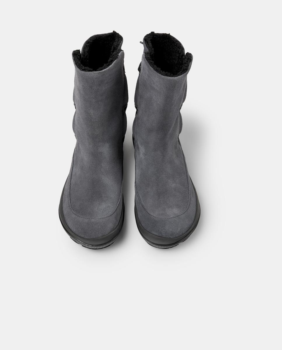 Botines de cordones de mujer de piel peu pista gm - Camper - Gris Gris-2