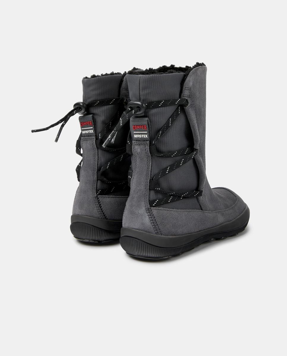Botines de cordones de mujer de piel peu pista gm - Camper - Gris Gris-4