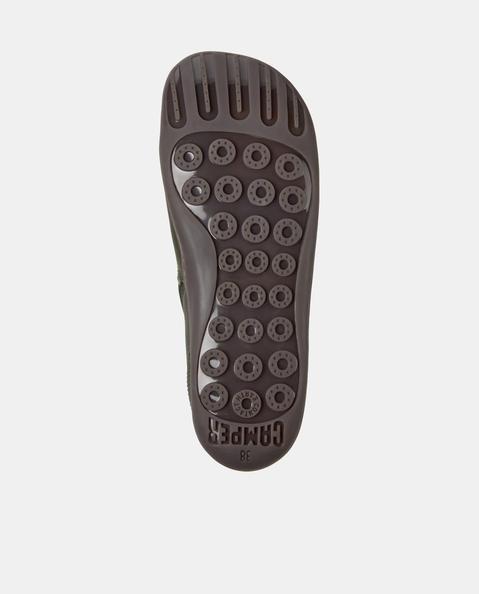 Botines de mujer peu cami de piel con cierre de cordones - Camper - Verde Verde-5