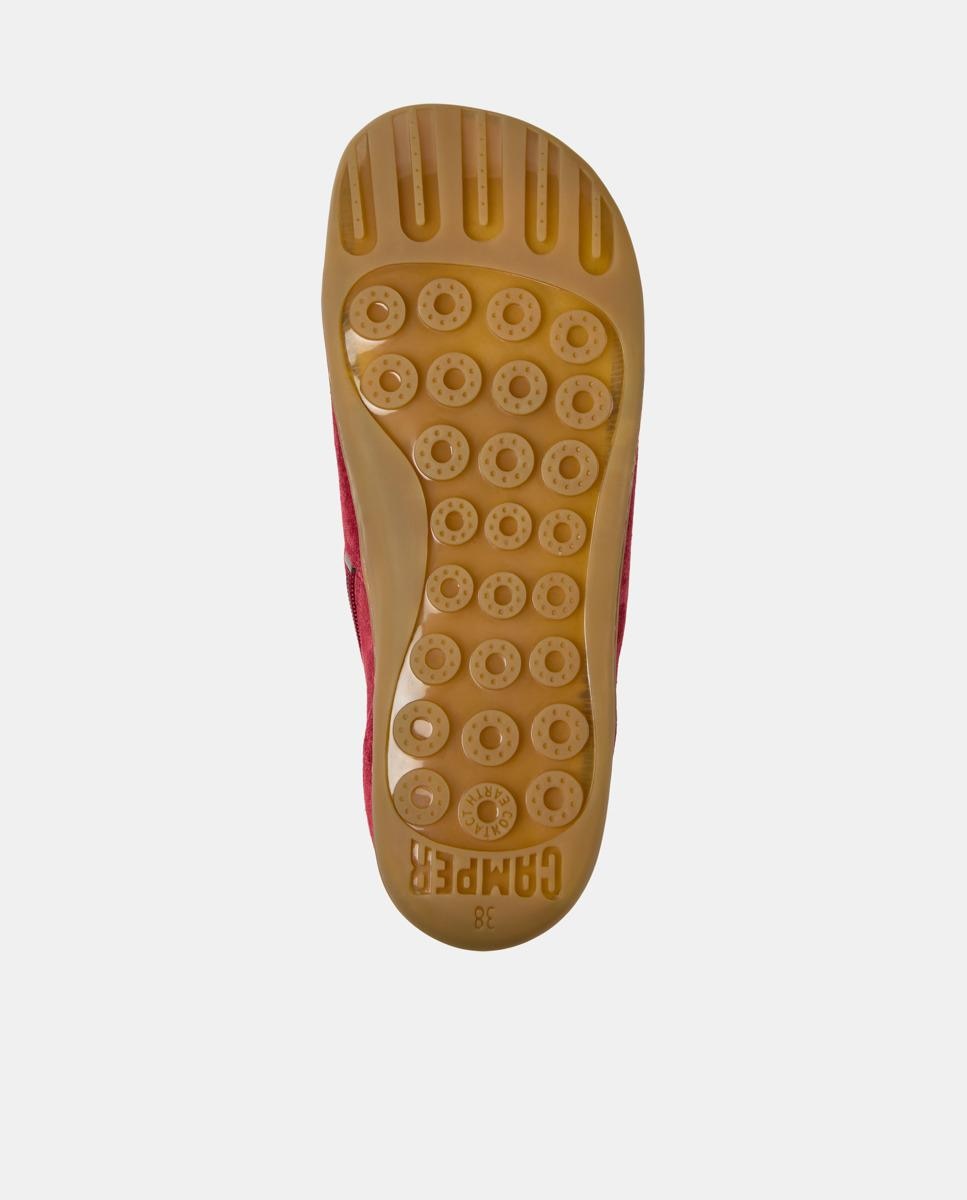 Botines de mujer peu cami de piel con cierre de cordones - Camper - Burdeos Burdeos-5