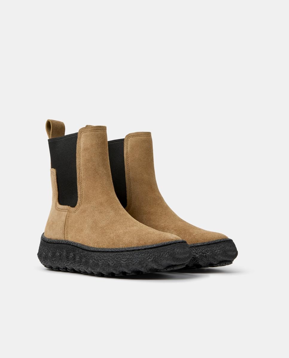 Botines chelsea de piel de mujer ground - Camper - Marrón claro Marrón claro-3