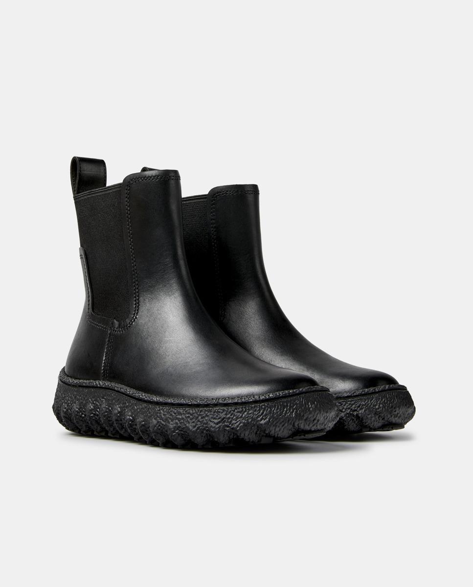 Botines chelsea de piel de mujer ground - Camper - Negro Negro-3