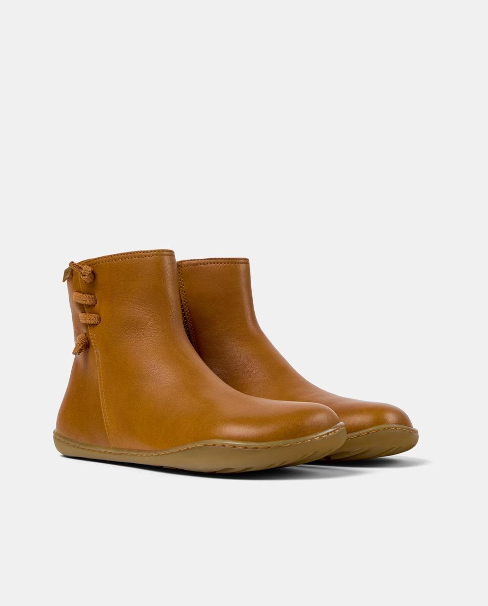 Botines de piel de mujer peu cami - Camper - Camel Camel-3