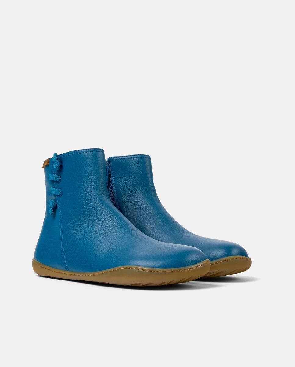 Botines de piel de mujer peu cami - Camper - Azul Azul-3